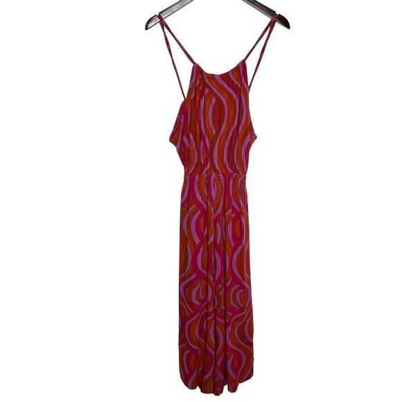 Faithful The Brand Anthropologie Womens Naira Jumpsuit 6 La Condesa Print Pink - Picture 4 of 15